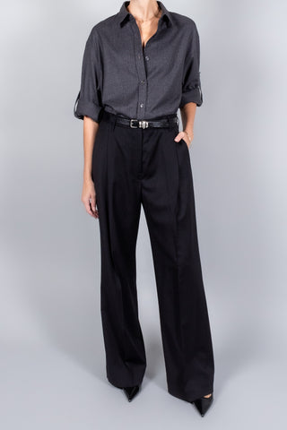 Maria McManus Button Sleeve Crop Shirt