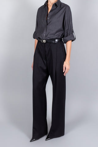 Maria McManus Button Sleeve Crop Shirt