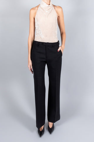 Forte Forte Flocked Stretch Tulle Sleeveless Bodysuit-Tops-Misch-Boutique-Vancouver-Canada-misch.ca