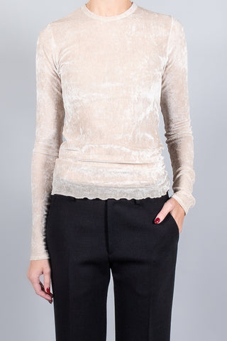 Forte Forte Flocked Stretch Tulle T-Shirt-Tops-Misch-Boutique-Vancouver-Canada-misch.ca