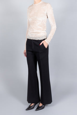 Forte Forte Flocked Stretch Tulle T-Shirt-Tops-Misch-Boutique-Vancouver-Canada-misch.ca