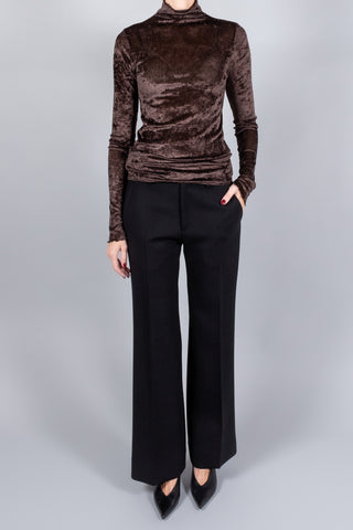 Forte Forte Flocked Stretch Tulle Turtleneck-Tops-Misch-Boutique-Vancouver-Canada-misch.ca