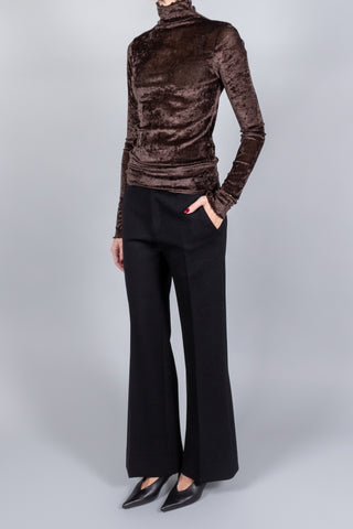 Forte Forte Flocked Stretch Tulle Turtleneck-Tops-Misch-Boutique-Vancouver-Canada-misch.ca