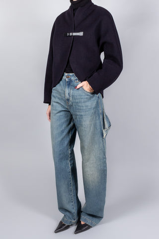 Forte Forte Velour Cloth Cropped Coat with Buckle-Coats-Misch-Boutique-Vancouver-Canada-misch.ca
