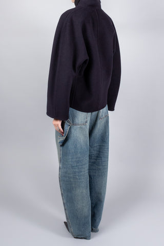 Forte Forte Velour Cloth Cropped Coat with Buckle-Coats-Misch-Boutique-Vancouver-Canada-misch.ca
