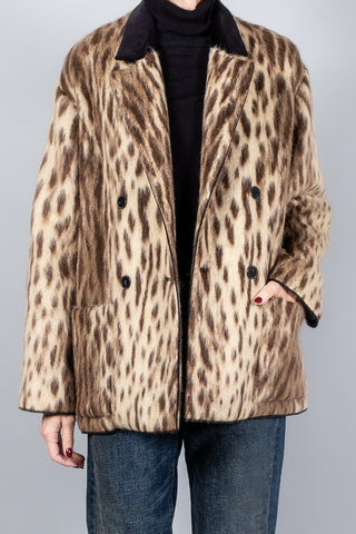 Forte Forte Royal Leopard Jacquard Double-Breasted Coat-Coats-Misch-Boutique-Vancouver-Canada-misch.ca