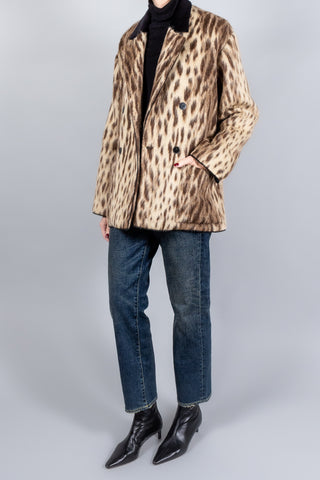 Forte Forte Royal Leopard Jacquard Double-Breasted Coat-Coats-Misch-Boutique-Vancouver-Canada-misch.ca