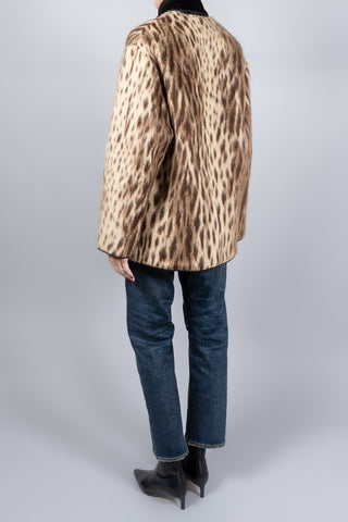 Forte Forte Royal Leopard Jacquard Double-Breasted Coat-Coats-Misch-Boutique-Vancouver-Canada-misch.ca