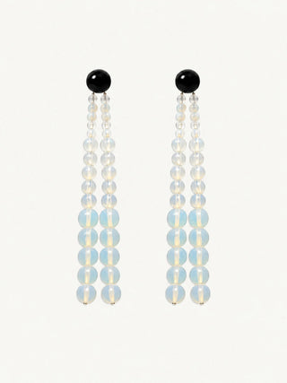 Dévé Les Goudes Earrings ~ Opalite & Black Onyx Top-Jewelry-Misch-Boutique-Vancouver-Canada-misch.ca
