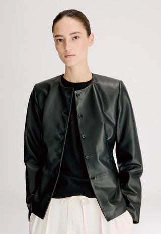 Loulou De Saison Adea Collarless Jacket-Jackets and Blazers-Misch-Boutique-Vancouver-Canada-misch.ca