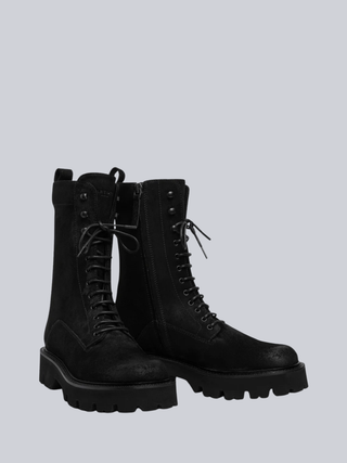 Sartore Wax Nero Combat Boot-Footwear-Misch-Boutique-Vancouver-Canada-misch.ca