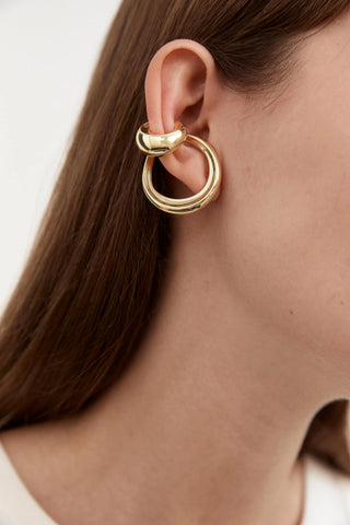 Nina Gordon Small Gold Concave Ear Cuff-Jewelry-Misch-Boutique-Vancouver-Canada-misch.ca