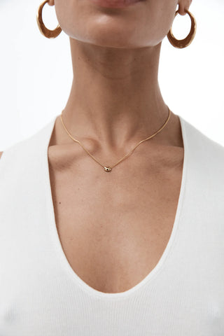 Nina Gordon Gold Mini Drop Necklace-Jewelry-Misch-Boutique-Vancouver-Canada-misch.ca