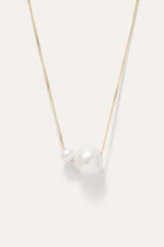 Completed Works P38 One (Blank) Can Change the World Pearl Necklace
