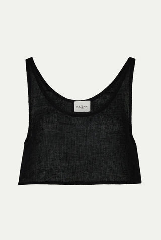 Le Kasha TAHTAG0 Organic Linen Top-Tops-Misch-Boutique-Vancouver-Canada-misch.ca