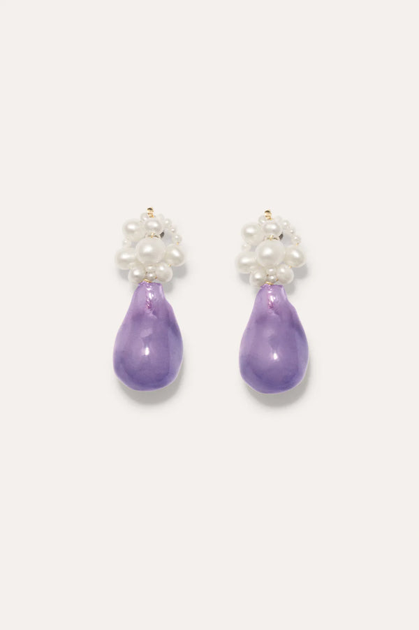 Completed Works Tra-La-La Ii-Lilac Earrings
