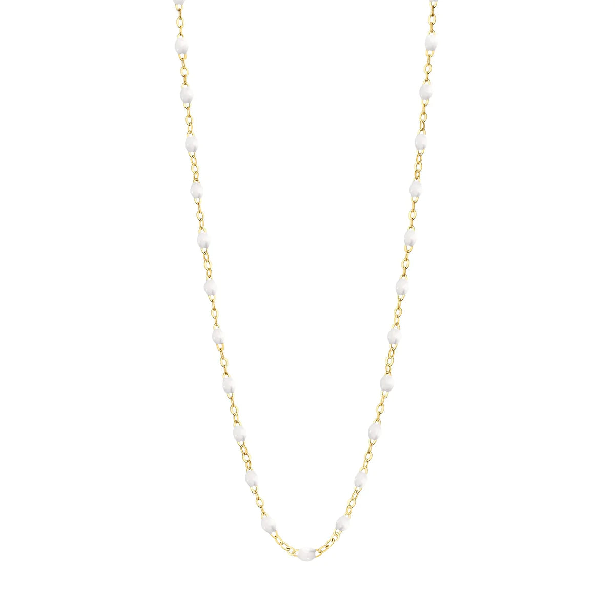 Gigi Clozeau Classic Gold Beaded Necklace 17.7"-Jewelry-White-Misch-Vancouver-Canada